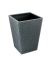 Woven Design Artificial Leather Small Dustbin For Home & Office - Black