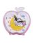 Apple Shaped Battery Operated Snooze and Beep Alarm Clock for Bed or Study Table (Pink)