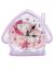 House Shaped Unicorn Print Beep Alarm Clock for Bed or Study Table - Pink