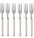 Stainless Steel Silver Cutlery Forks Set - Pack of 6