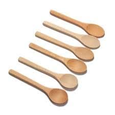 Large Wooden Serving and Cooking Spoon Kitchen (Pack of 6 Pcs) (Medium)