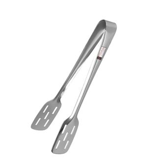 Slotted Sandwich Tong Stainless Steel for Cooking and Serving Food Roti Chapati BBQ Salad Tong - (20cm)