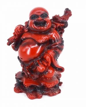  Laughing Buddha Showpiece Home Decoration Item Good Luck - Red