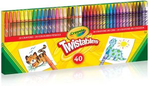 Crayola Twistables Colored Pencils and Crayons - Pack 40 