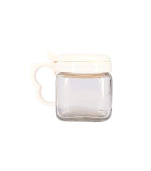 Transparent Storage Honey Jar with Spoon for Home & Kitchen 100 ml