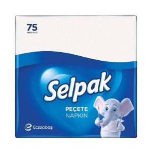 Selpak Soft Touch Tissue Paper Napkins 75 PCS - White