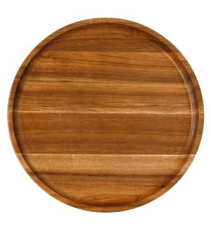 Eco-Friendly Small Wooden Tray/Platter - Unbreakable Home & Kitchen Essential, 15cm-(Pack of 1)